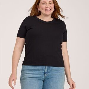 Denver Hayes Black Relaxed Crewneck Tee Modal Blend Premium Basic Essential XL